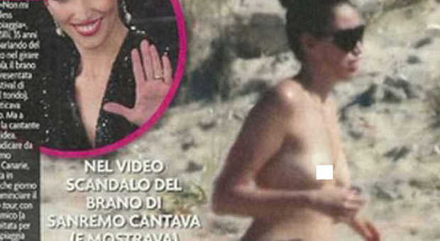 Nina Zilli furiosa per le foto hot in topless: "Cambiavo il costume. I nudisti? Un fake..."
