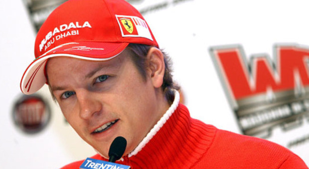 Kimi Raikkonen quando guidava per la Ferrari, dal 2007 al 2009