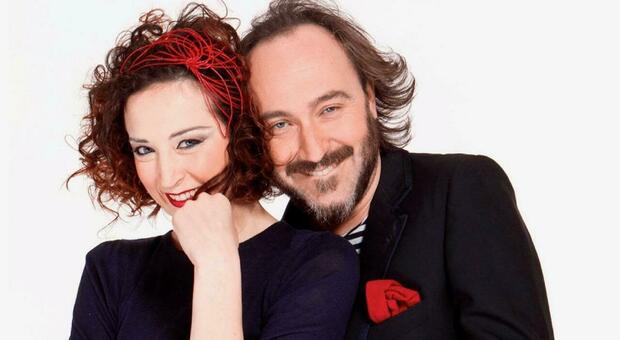I comici Marta Zoboli e Gianluca De Angelis che compongono il duo Marta&Gianluca