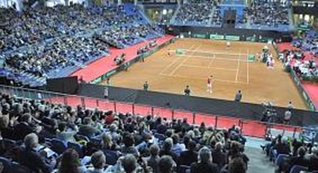 L'Adriatic Arena in versione tennis