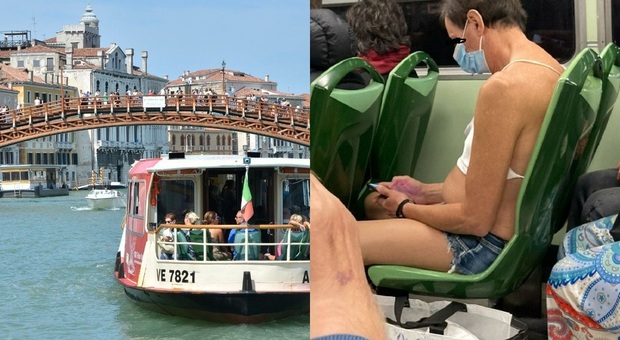 Venezia, il passeggero "succinto" in vaporetto fa infuriare i residenti: «Top, pantaloncini e pancia di fuori non dovrebbe essere vietato?»