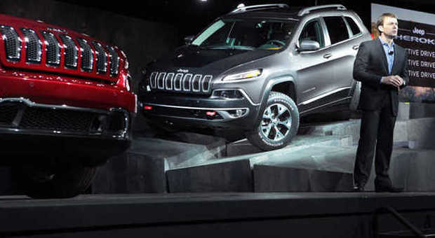 La presentazione del nuovo Cherokee della Jeep al salone di New York