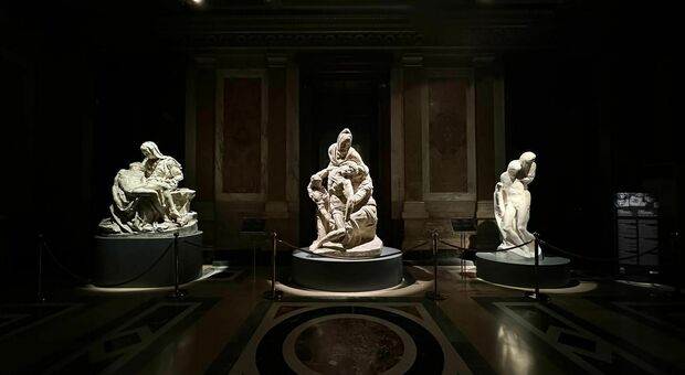 I Musei Vaticani raggruppano i calchi delle tre Pietà di Michelangelo, visibili fino al 2024