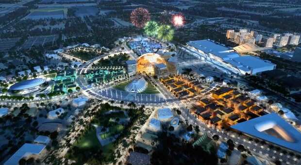Una panoramica dei padiglioni di Expo 2020 a Dubai da ottobre a marzo 2022