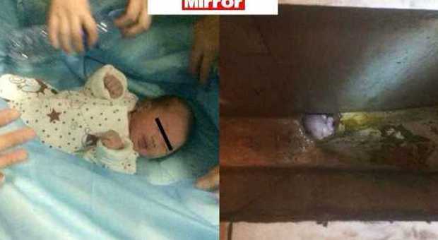 Neonato gettato nella toilette dalla madre: i passanti lo tirano fuori dalla fogna