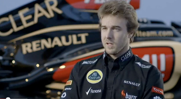 Davide Valsecchi, il terzo pilota del team Lotus con motori Renault