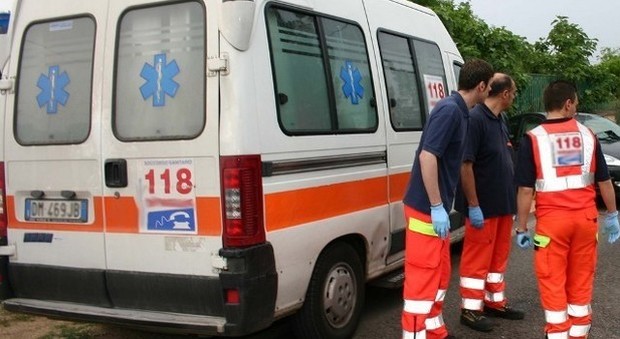 Una ambulanza del 118