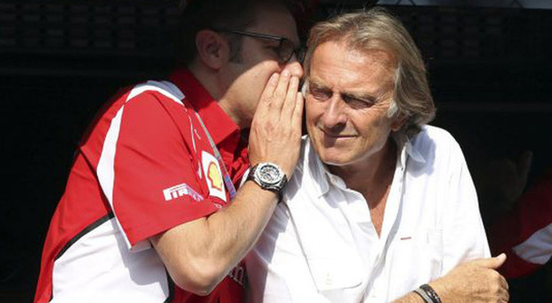 Stefano Domenicali e il presidente della Ferrari Montezemolo