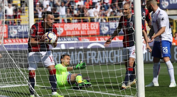 Bologna-Samp 3-0, Cagliari-Frosinone 1-0, Empoli-Spal 2-4, Genoa-Torino 0-1, Udinese-Sassuolo 1-1