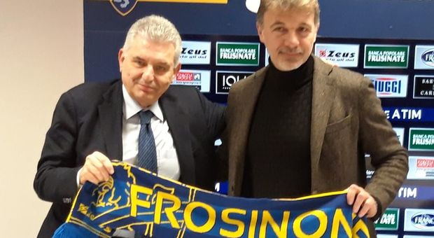 Frosinone calcio, Stirpe presenta il nuovo allenatore Marco Baroni: «Non potevano prendere Mourinho»