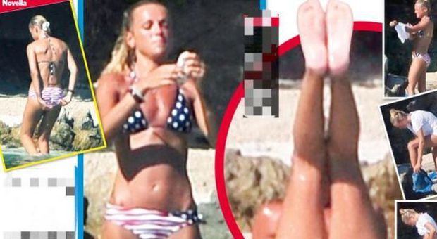 Francesca Pascale in bikini: ginnastica in acqua a Villa Certosa mentre Berlusconi tratta la vendita
