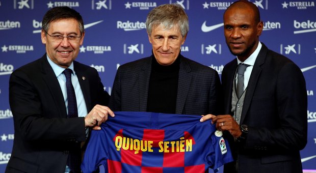 Il Barcellona ha presentato Setien, Bartomeu: «Serviva una scossa»