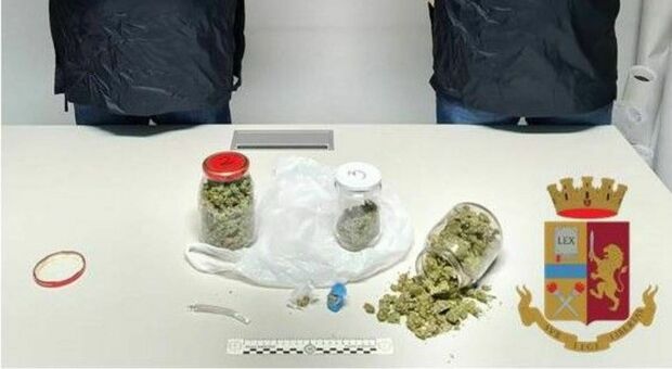 La droga sequestrata dalla Polizia