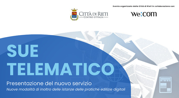 Rivoluzione digitale nelle pratiche edilizie: il Comune di Rieti presenta il nuovo Sue telematico