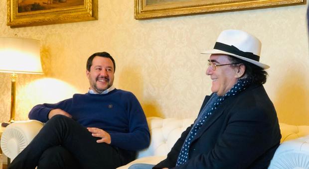 immagine Salvini incontra Al Bano al Viminale