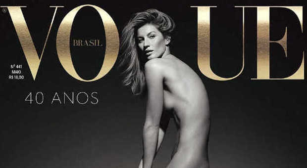 Gisele Bundchen nuda sulla cover di Vogue