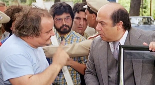 Un'immagine del film "L'allenatore nel pallone" con Lino Banfi. La web serie prende spunto da questa pellicola