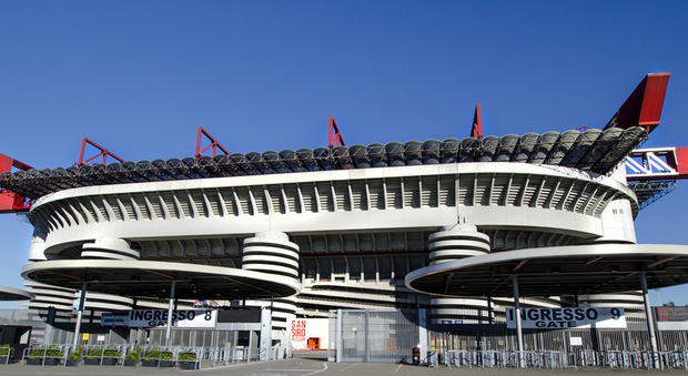 Lo stadio di san Siro a Milano