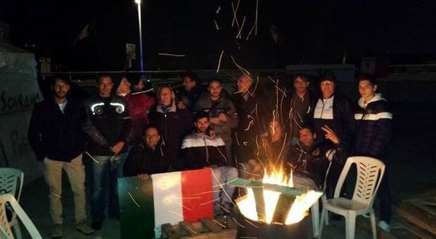 Il movimento dei cosiddetti forconi durante la protesta sull'Adriatica