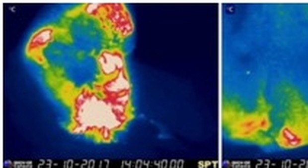 Forte sequenza esplosiva nel cratere meridionale dello Stromboli