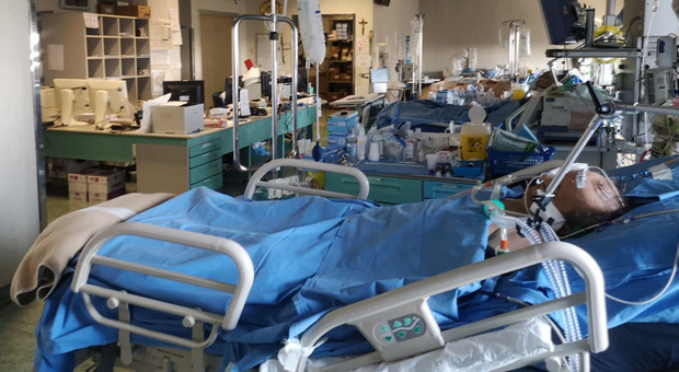 Il reparto di terapia intensiva dell'ospedale di Trecenta