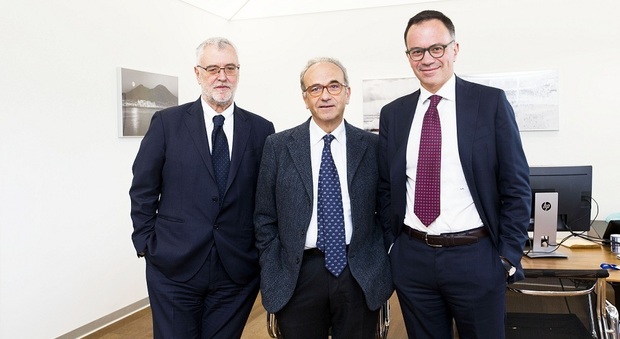 Da sinistra Roberto Barbieri, Carlo Borgomeo e Armando Brunini