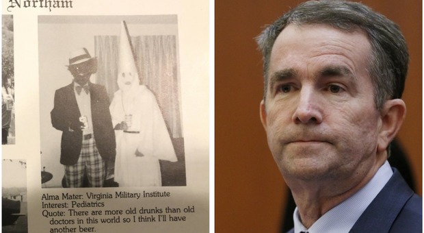 Usa, bufera sul governatore della Virginia: con la maschera del Ku Klux Klan nella foto dell'annuario