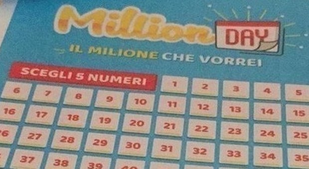 Million Day, i numeri vincenti di oggi martedì 14 gennaio 2020