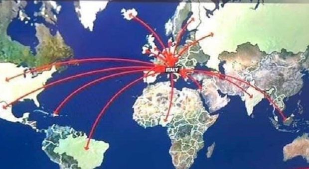 «Italia focolaio mondiale»: bufera sulla mappa della Cnn. Di Maio: «Realtà distorta»