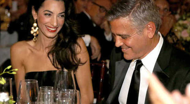 George Clooney e Amal Alamuddin al settimo cielo: in arrivo il primo bebè