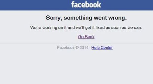 Facebook down: fuori uso il social network per alcuni minuti nel pomeriggio
