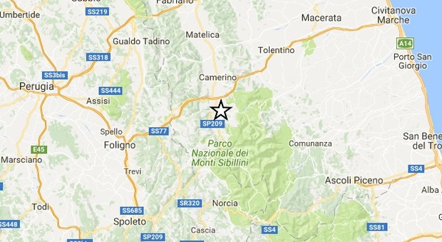 Nuova scossa nelle Marche: magnitudo 3.1 L'epicentro a Pieve Torina, nel Maceratese