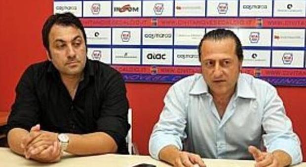 Il direttore sportivo Omar Trovarello e il presidente Attilio Di Stefano
