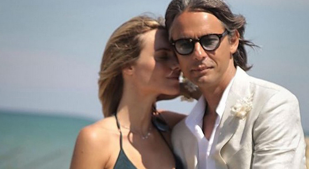 Filippo Inzaghi e Angela Robusti (Instagram)