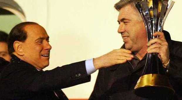 Berlusconi: «Alternative ad Ancelotti? Discorsi che non faremo, perché Carlo verrà al Milan»