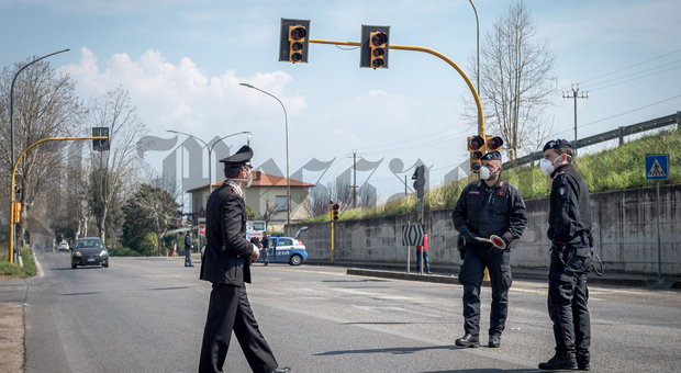 immagine Fondi, checkpoint zona rossa Coronavirus