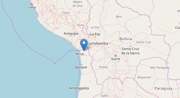 Terremoto 6.2 in Cile (epicentro, Ingv)