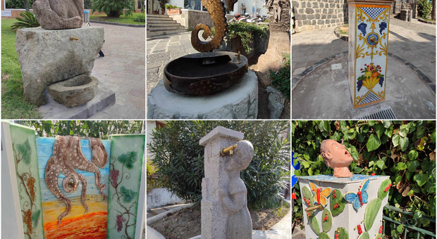 Le fontanelle donate dagli artisti a Lacco Ameno