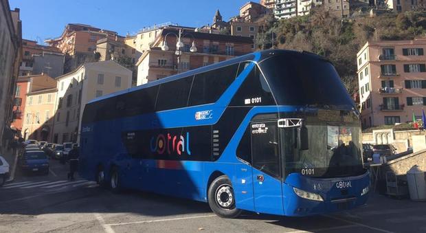 Il nuovo bus a due piani Cotral