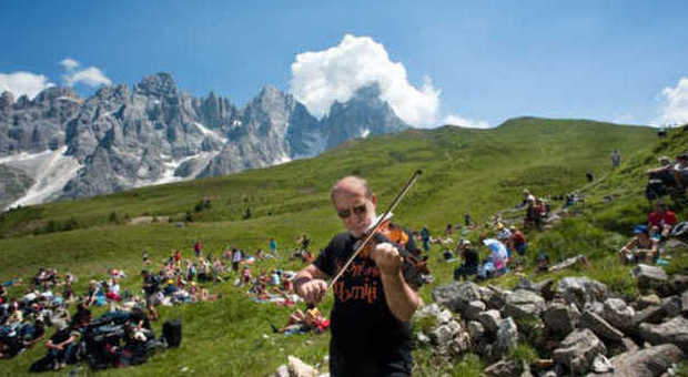 Un concerto tra le cime delle Dolomiti trentine