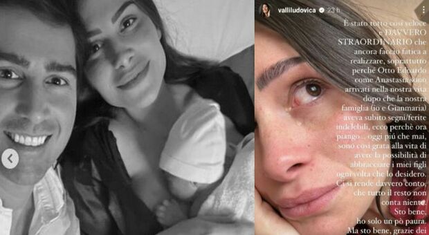 Ludovica Valli in lacrime dopo il parto: «Sto bene, ma ho paura». Cosa è successo