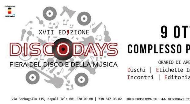 Da Napoli a Sanremo, DiscoDays si sdoppia: appuntamento domenica 9 ottobre