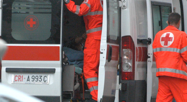 Una ambulanza dei soccorsi