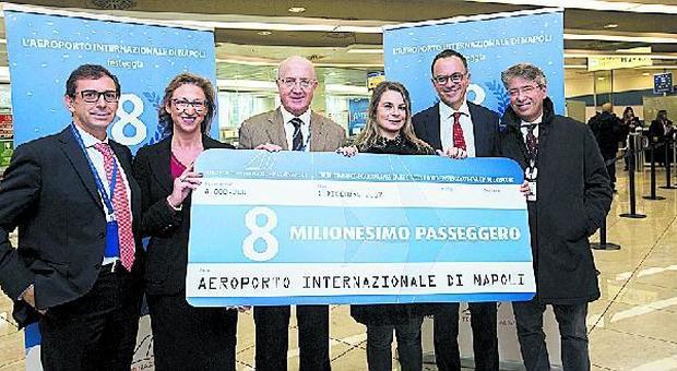 L'anno record di Capodichino: festa in aeroporto per otto milioni di passeggeri