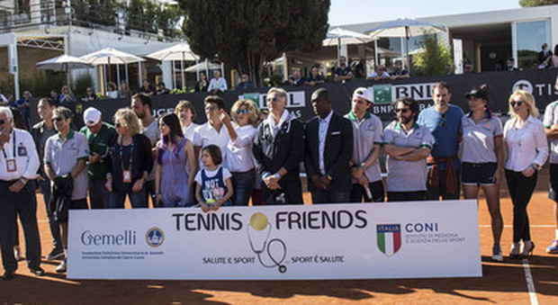 Prevenzione e terra rossa, al Foro Italico torna Tennis & Friends