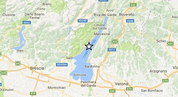 Terremoto, scossa poco fa sul lago di Garda, sentita dalla popolazione da Verona a Trento: "Magnitudo 3.6"