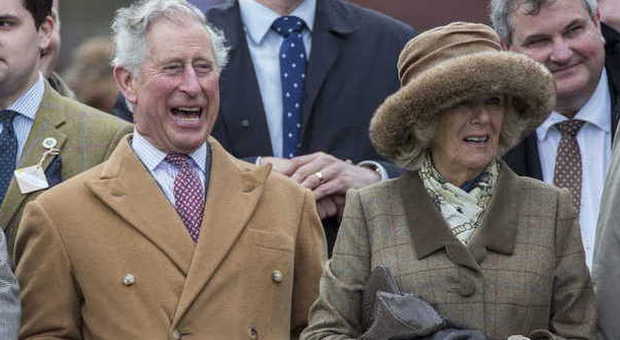 Il principe Carlo con Camilla ad Ascot assistono al Lamb National, la corsa delle pecore