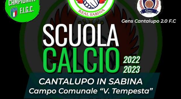 A Cantalupo nasce la scuola calcio grazie alla collaborazione fra Gens e Real Sabina