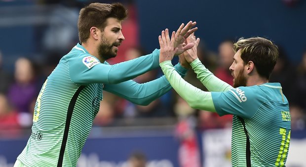 Spagna, Messi doppietta e Suarez: 3-0 del Barcellona all'Osasuna. Prandelli ancora ko