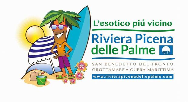 Il nuovo logo della Riviera Picena delle palme rispolvera la mascotte degli Anni 90